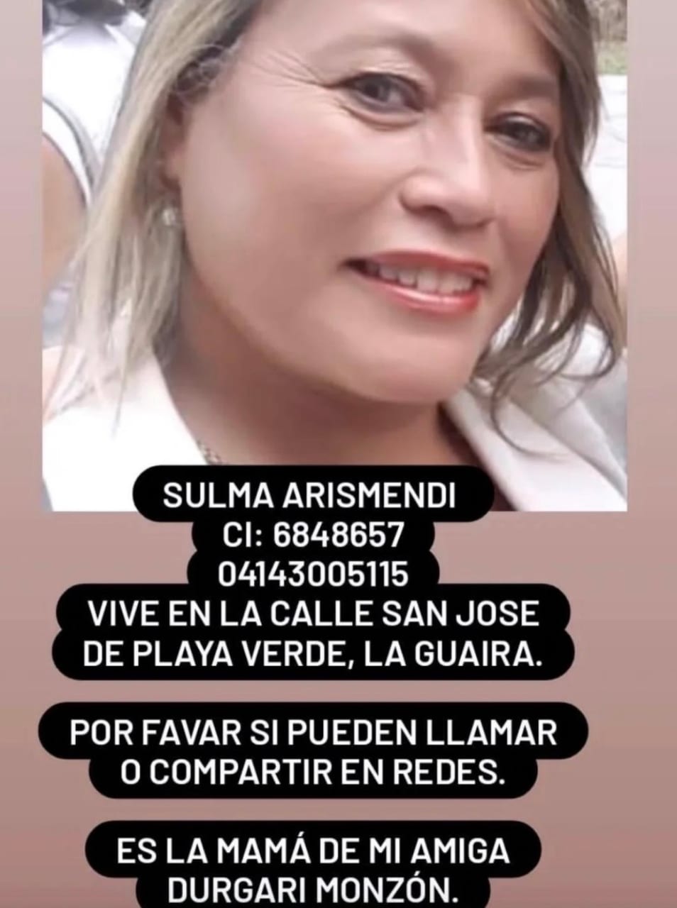 Foto de Sulma Arismendi