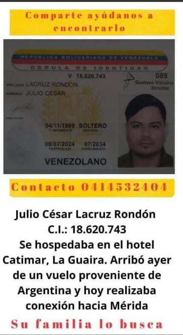 Foto de Julio César Lacruz Rondón