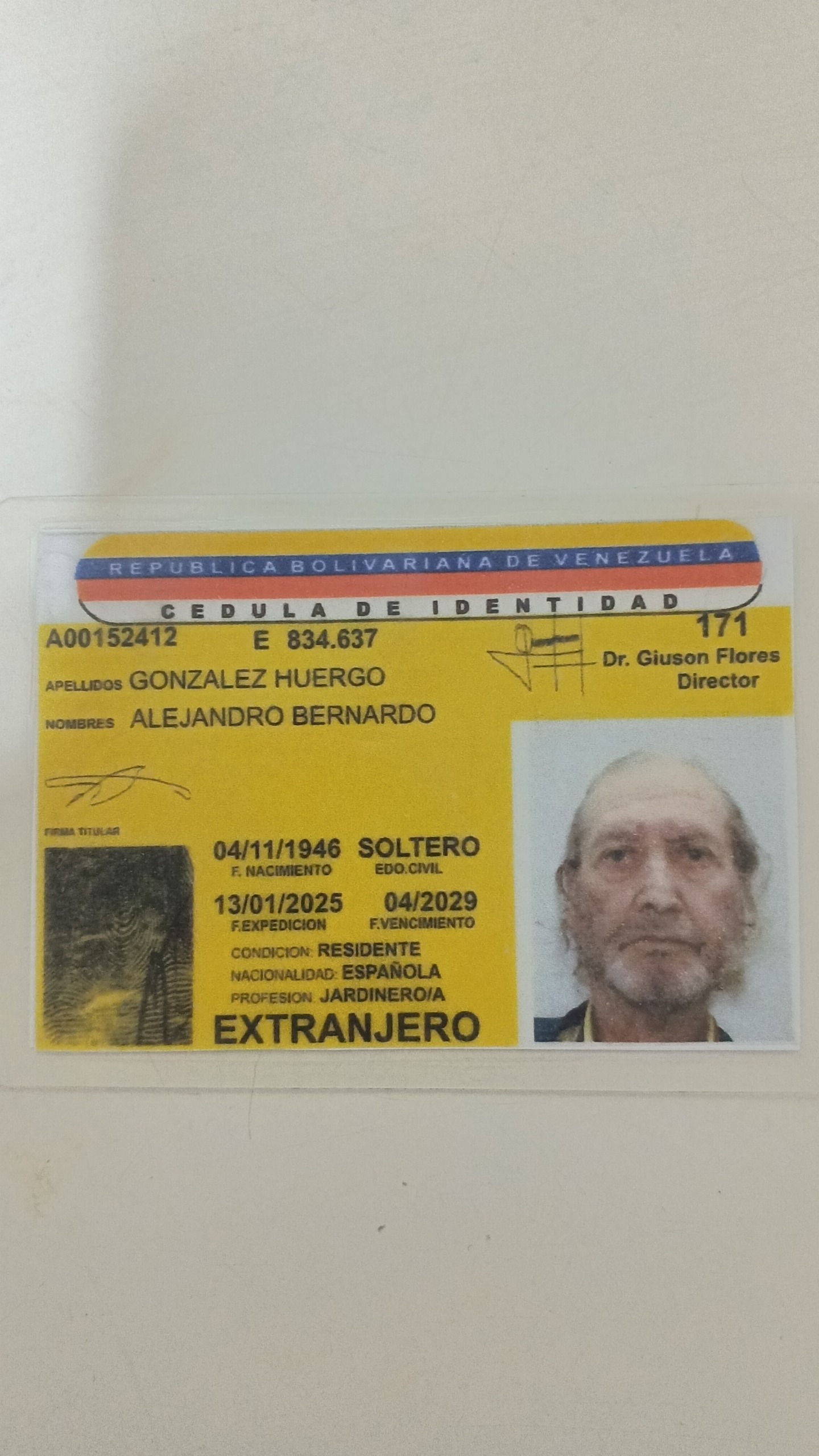 Foto de Alejandro Bernardo González Huergo