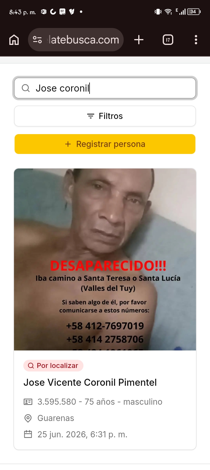 Foto de Jose vicente coronil pimentel