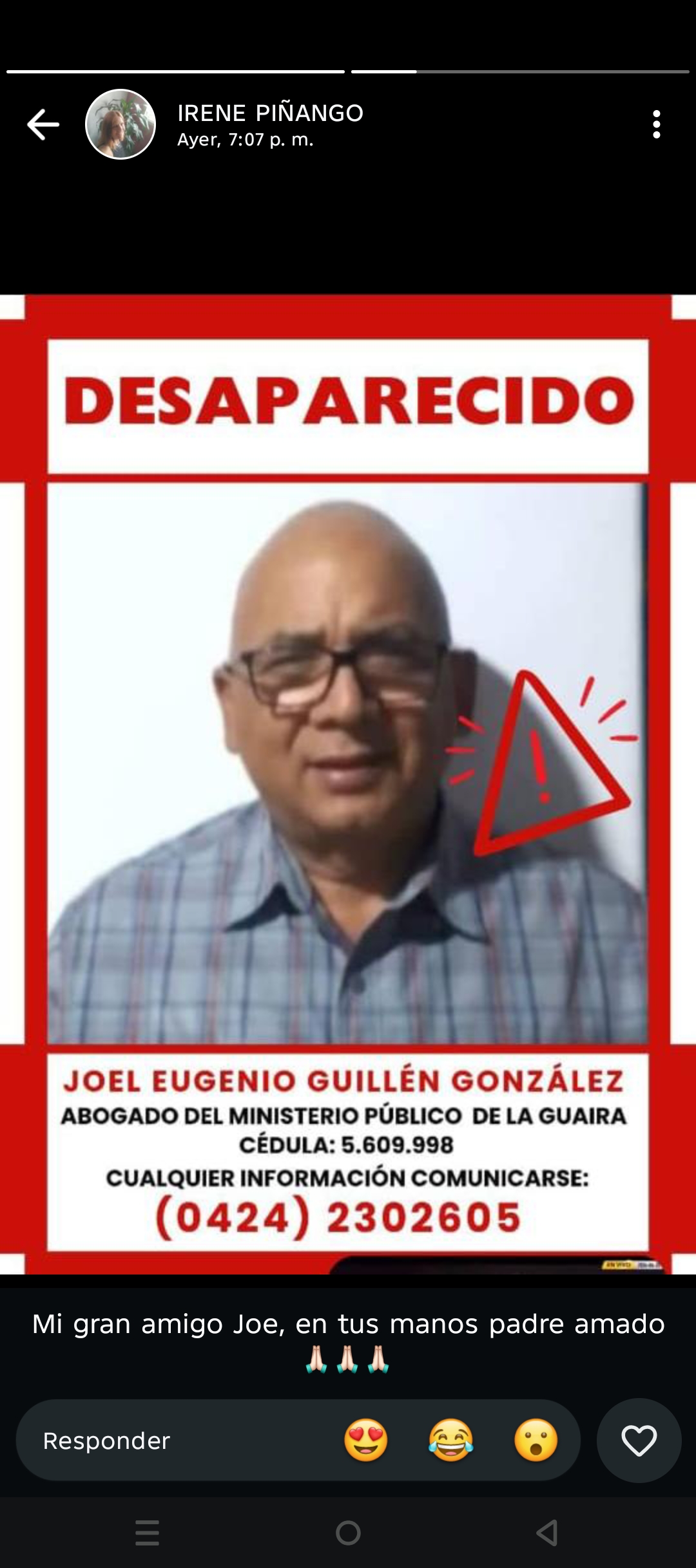 Foto de Joel Eugenio Guillen González