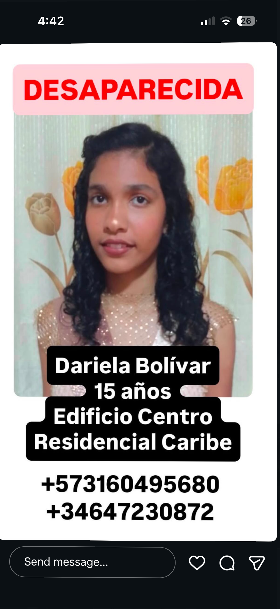 Foto de Dariela Bolivar