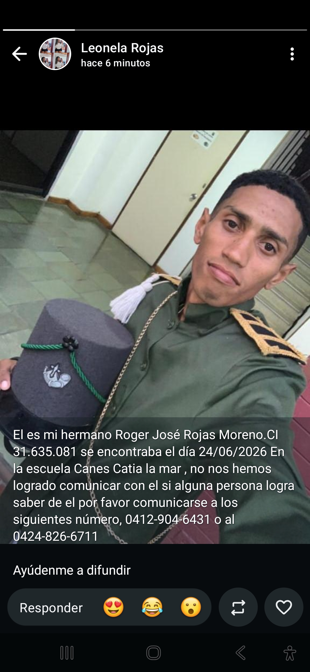 Foto de ROGER JOSÉ ROJAS MORENO