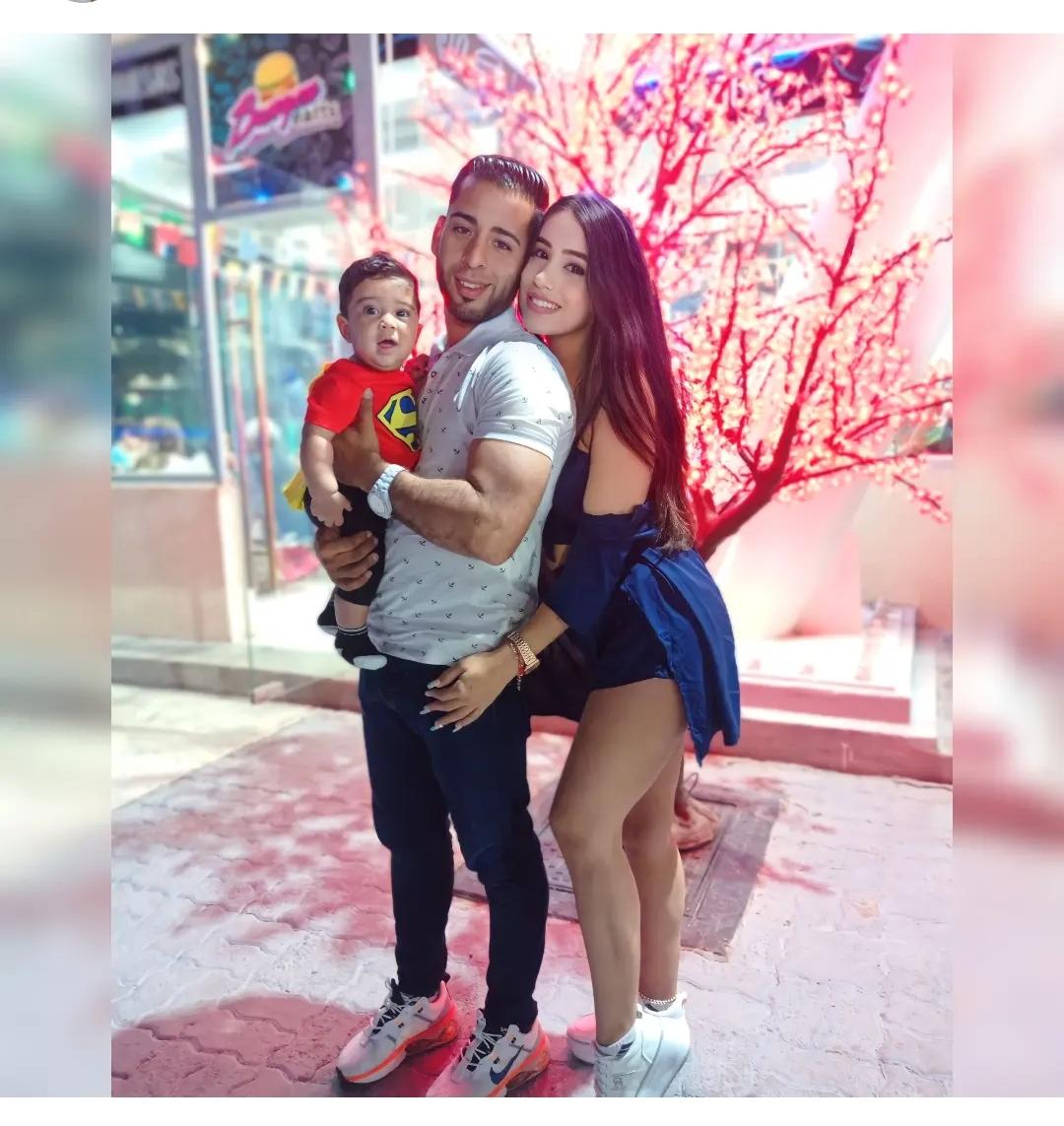 Foto de Endrina Ferrer, su esposo e hijo saul