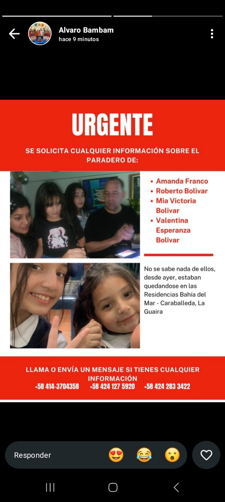 Foto de Amanda Franco y Familia