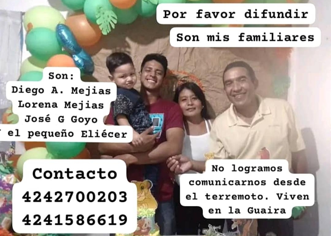 Foto de Diego Mejías y familia