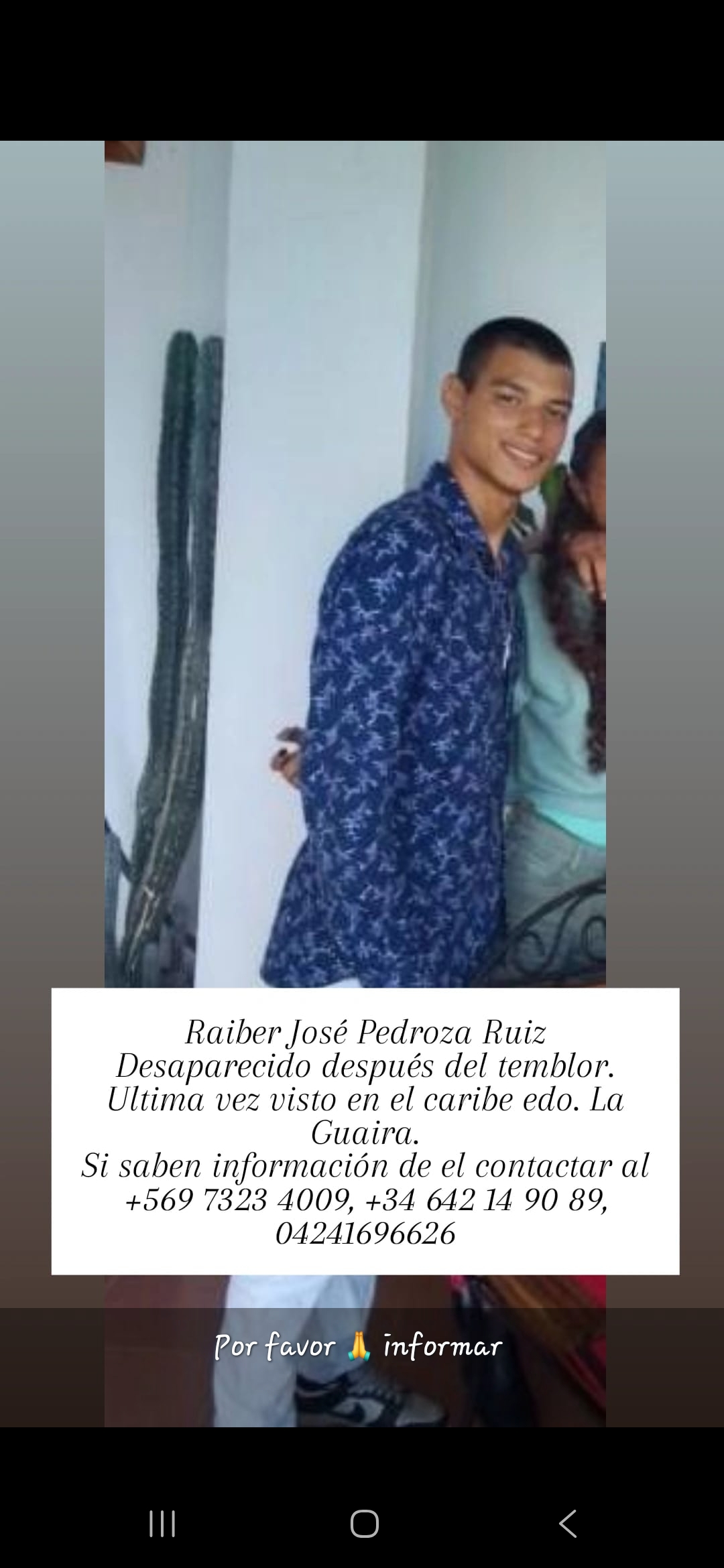 Foto de Raiber José Pedroza Ruiz