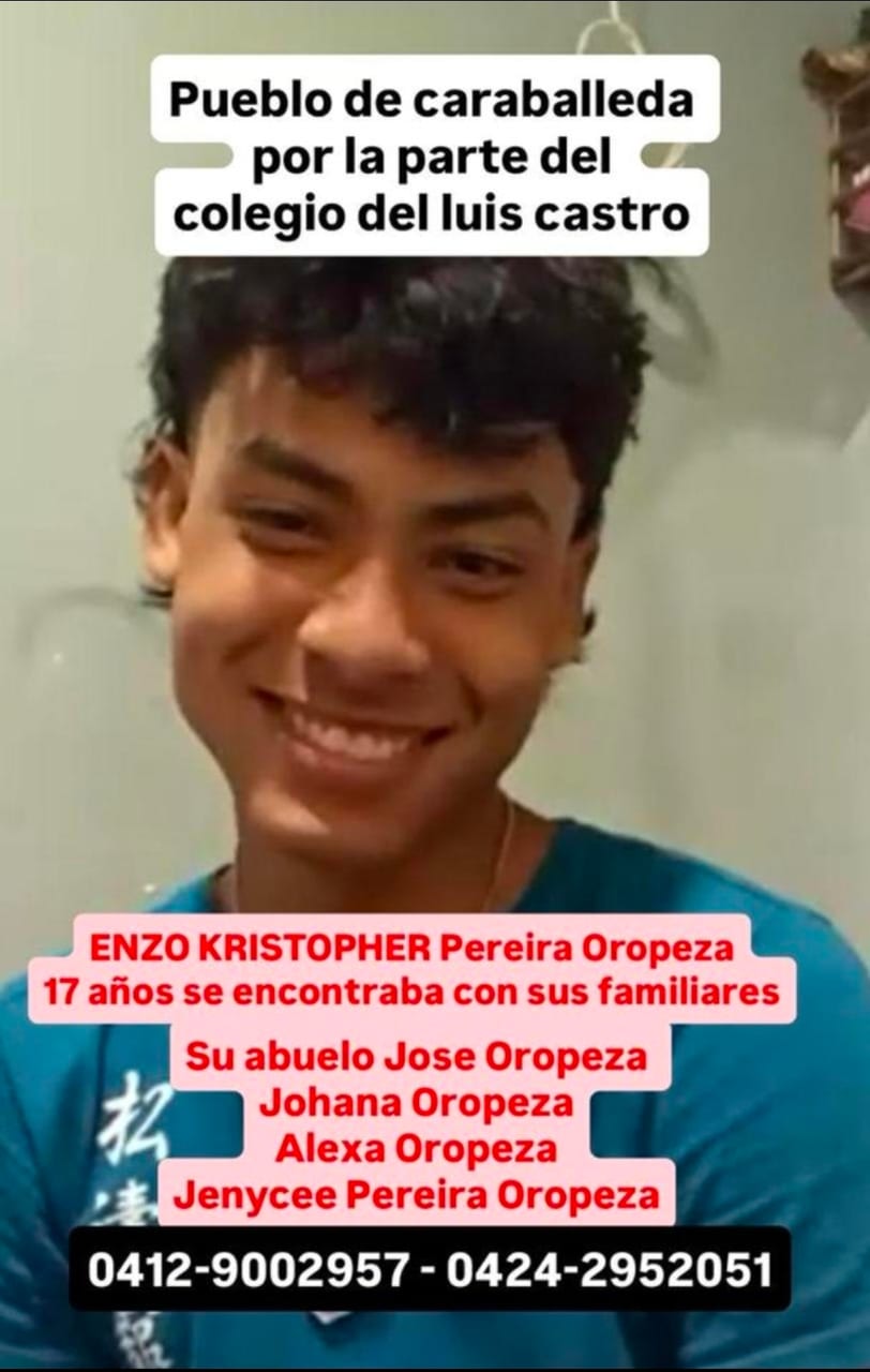 Enzo kristopher Pereira oropeza