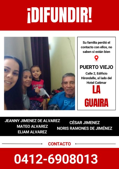 Foto de Jeanny Jiménez de Álvarez, cesar Jiménez, Noris Ramones de Jiménez