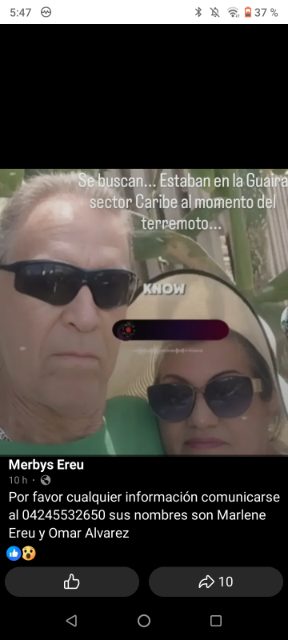 Foto de Marlene ereu y Omar Alvarez