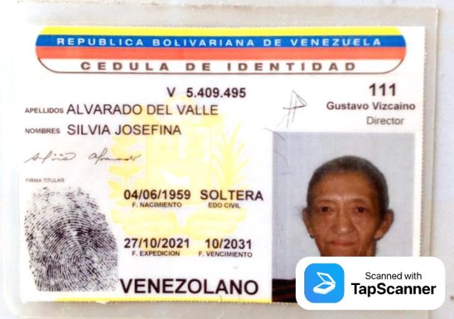 Foto de Silvia Josefina Alvarado del Valle