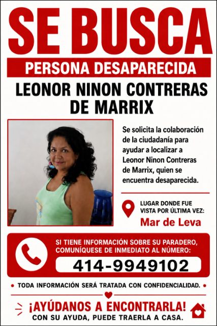 Foto de Leónor Contreras vda de marrix