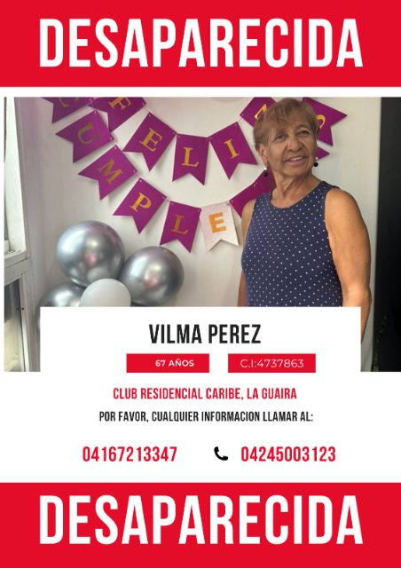 Foto de Vilma Pérez