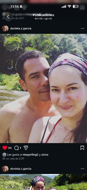 Foto de Daniela zambrano y pastor arocha