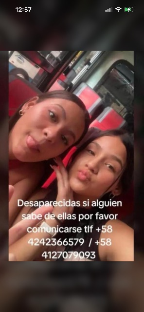 Foto de valentina y kamila pérez