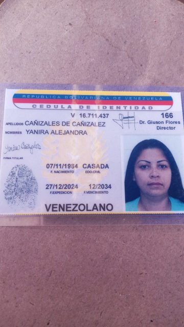 Foto de Yanira alejandra de cañizalez marquez