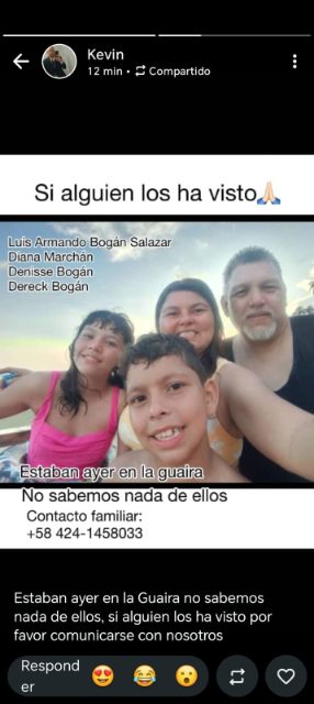 Foto de Luis Armando Bogán Salazar Diana Marchán Denisse Bogán Dereck Bogán