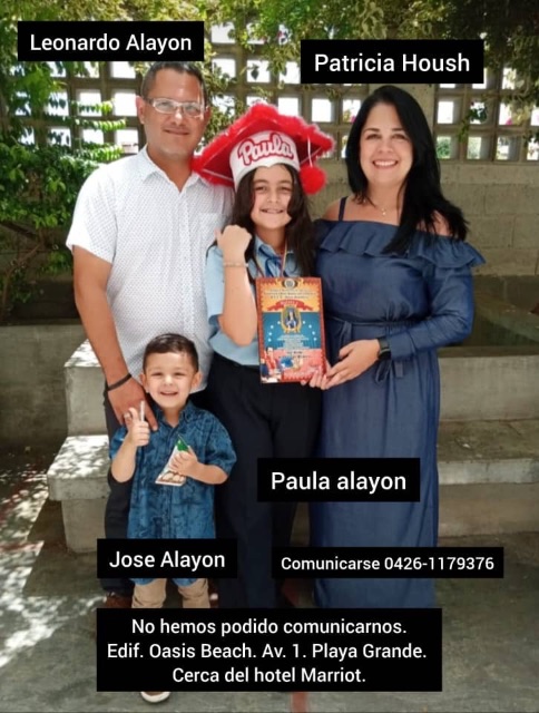 Foto de Leonardo Alayon y familia
