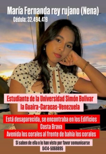 Foto de María Fernanda Rey Rujano