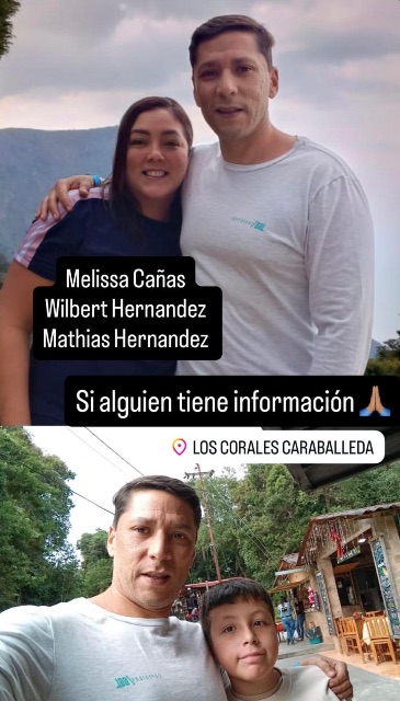 Foto de Melissa Cañas, Wilbert Hernández y Matías Hernández