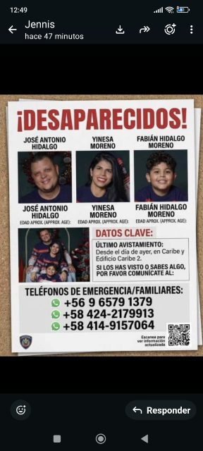 Foto de Yinesa Moreno y familia