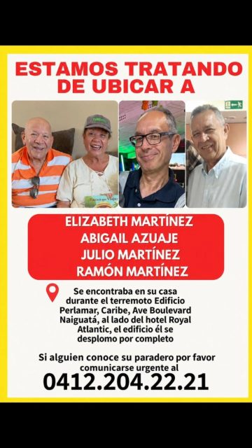 Foto de ELIZABETH MARTINEZ, ABIGAIL AZUAJE, JULIO MARTÍNEZ Y RAMÓN MARTÍNEZ