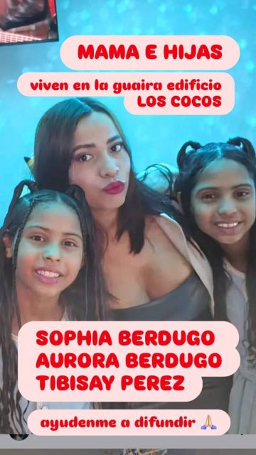 Foto de Tibisay, Aurora y Shopia Berdugo