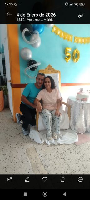Foto de Luis Enrique Rojas Lacruz y su esposa Morainne Torres Rodríguez