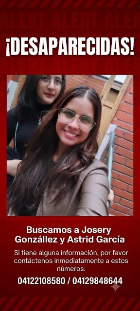 Foto de Sildre González y Astrid Camila