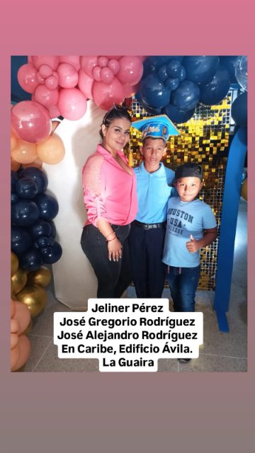 Foto de Jeliner perez, José Alejandro Rodríguez y José gregorio rodriguez
