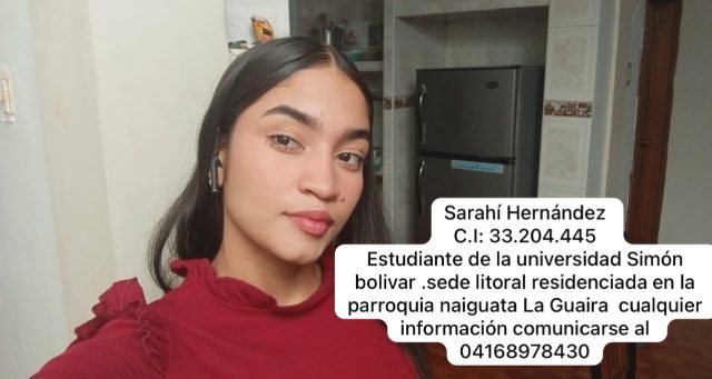 Foto de Sarahi Hernández
