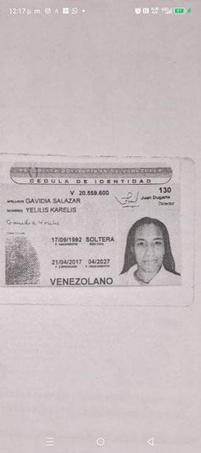 Foto de Yeilis Gavidia