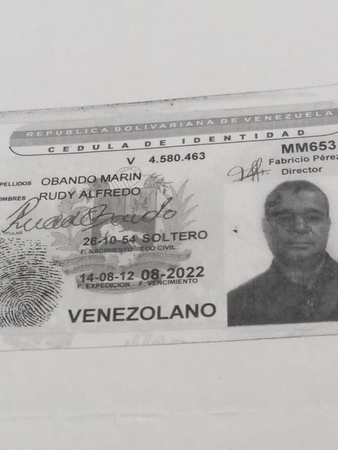 Foto de Rudy Alfredo Obando Marin