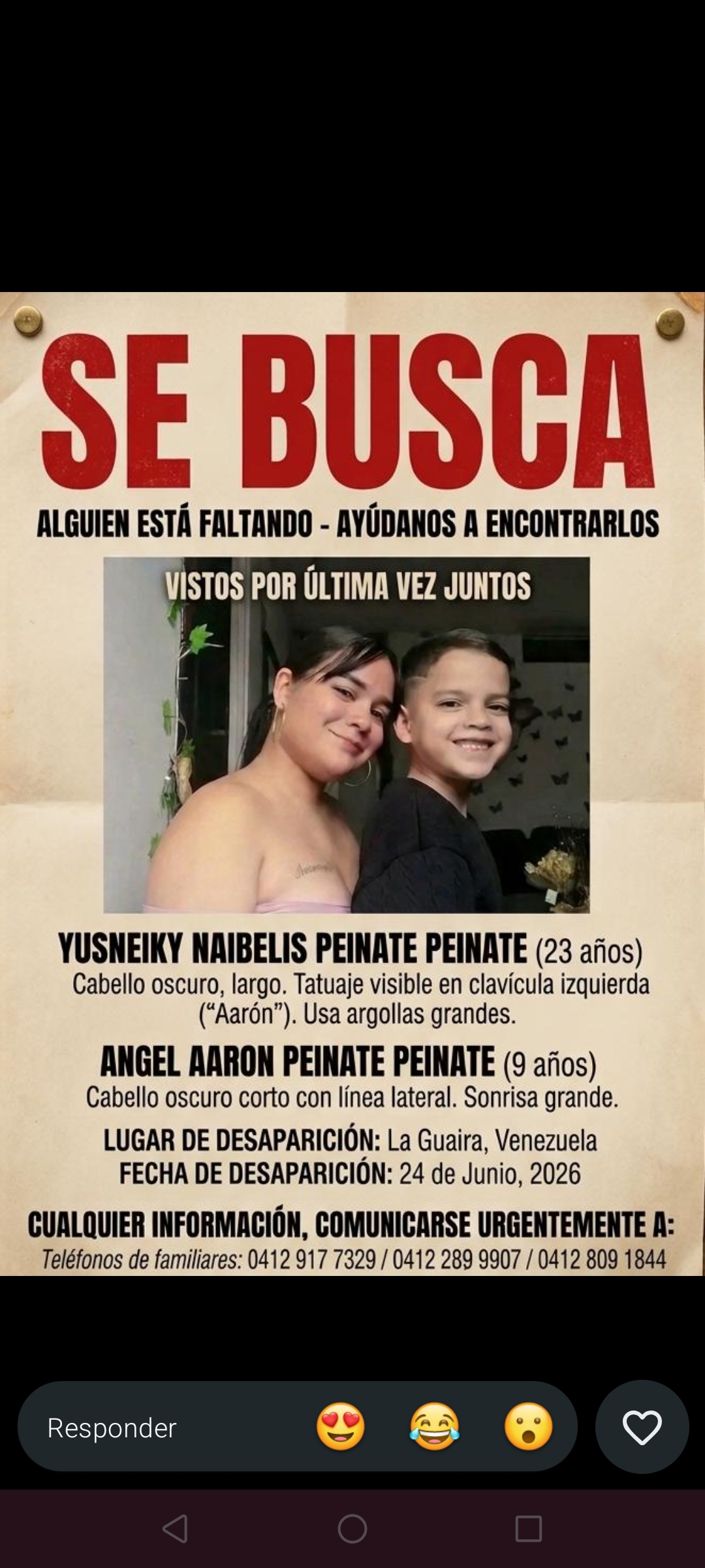 Foto de Yusneikis Péinate y Aarón Péinate