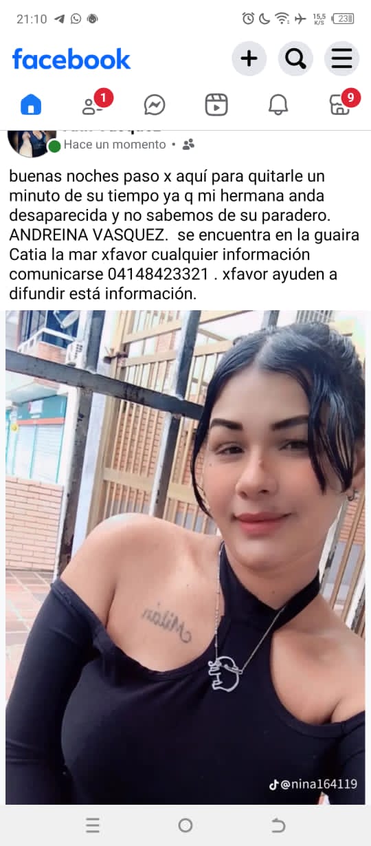 Foto de Andreina Vásquez