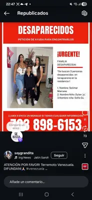 Foto de Solimar Guarenas, Dylan y Dofia
