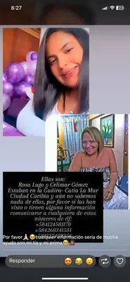 Foto de Rosa Lugo y celimar gomez