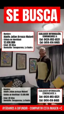 Foto de Adolfo Julian Arreaza Malavé