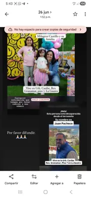 Foto de Milagros castillo y su familia