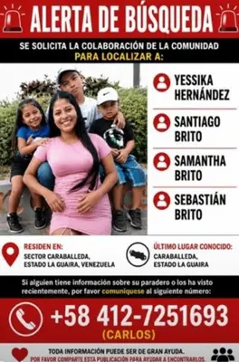 Foto de Santiago Brito Sebastian y Samantha
