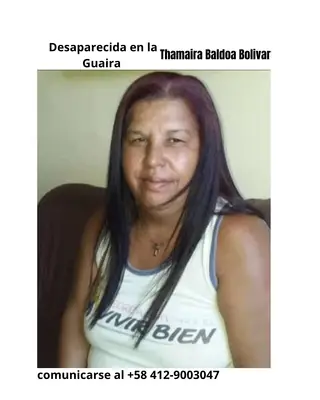 Foto de Thamaira Baldoa Bolivar