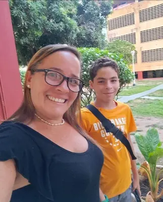 Foto de Gheisa Delgado y Sebastian Brito