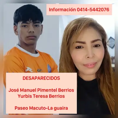 Foto de Yurbis Berrios y José Manuel Pimentel Berrios