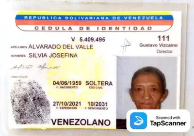 Foto de Silvia Josefina Alvarado del Valle