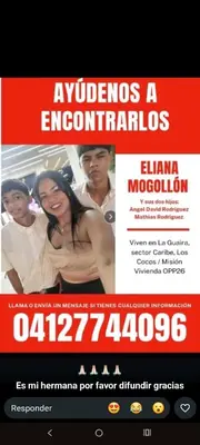 Foto de Eliana y sus hijos