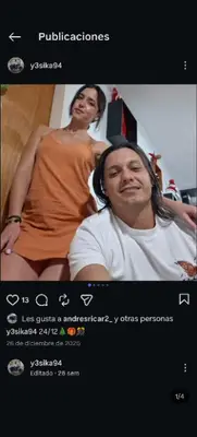 Foto de Andrés Rodríguez y Yesica Vallenilla