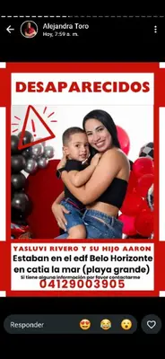 Foto de YASLUVI RIVERO Y SU HIJO AARON