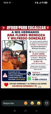 Foto de Ana Flores Mendoza y Wilfredo Gonzales