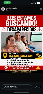 Foto de Zulenis Mujica Luis abadía Luis Enrique abadía