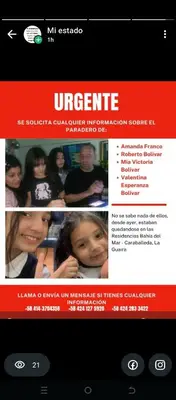 Foto de Roberto Bolivar,Amanda Franco, Valentina y mia Bolivar